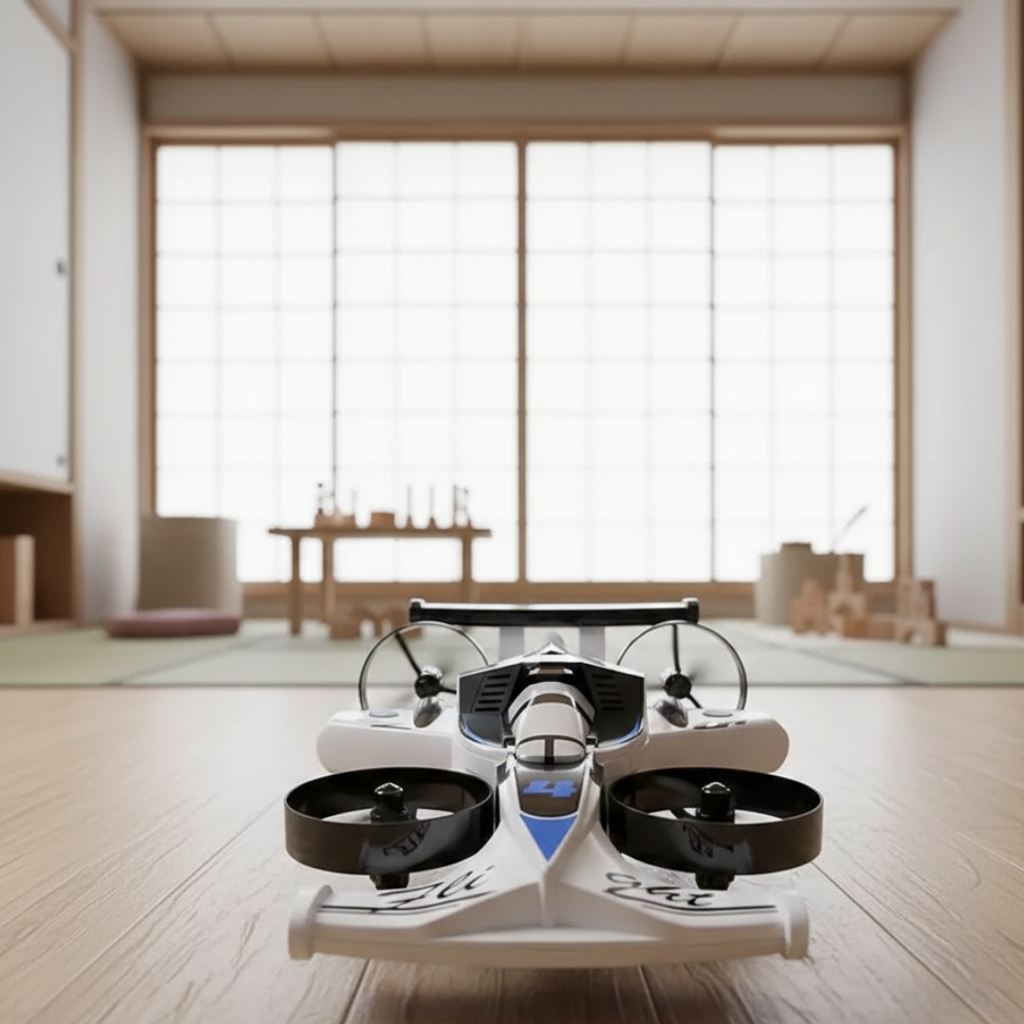 Dual-Function RC Stunt Car And Drone, 360-Degree Rotating Remote Vehicle