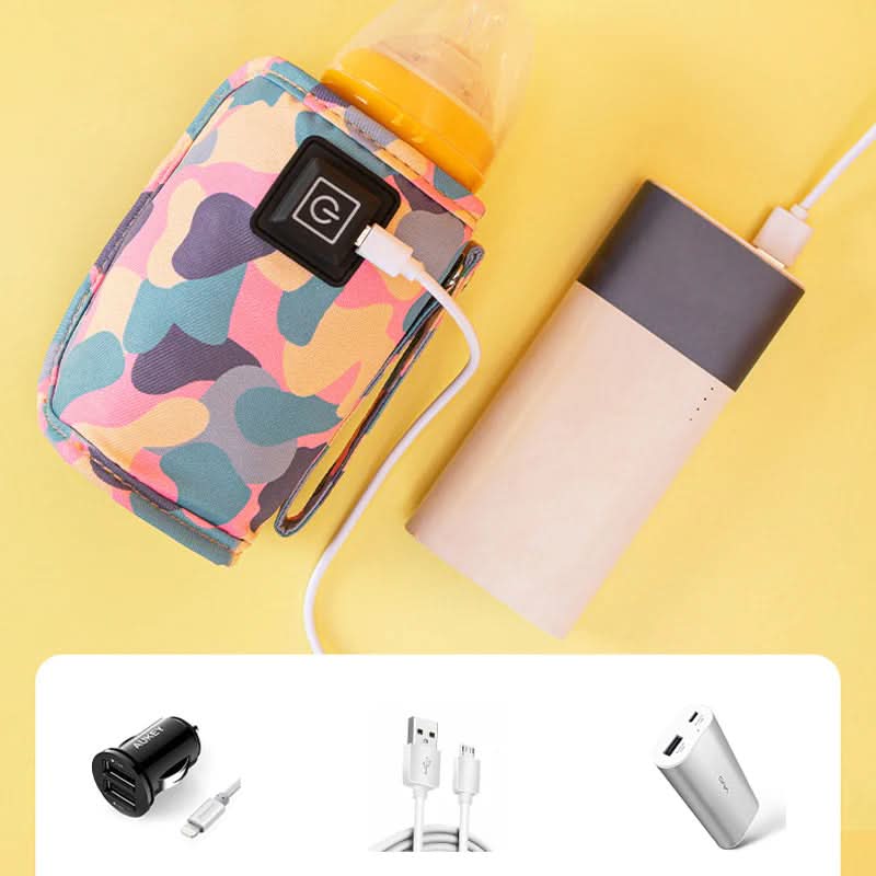 CosySip USB podgrzewacz do butelek do mleka w podróży dla zapracowanych rodziców