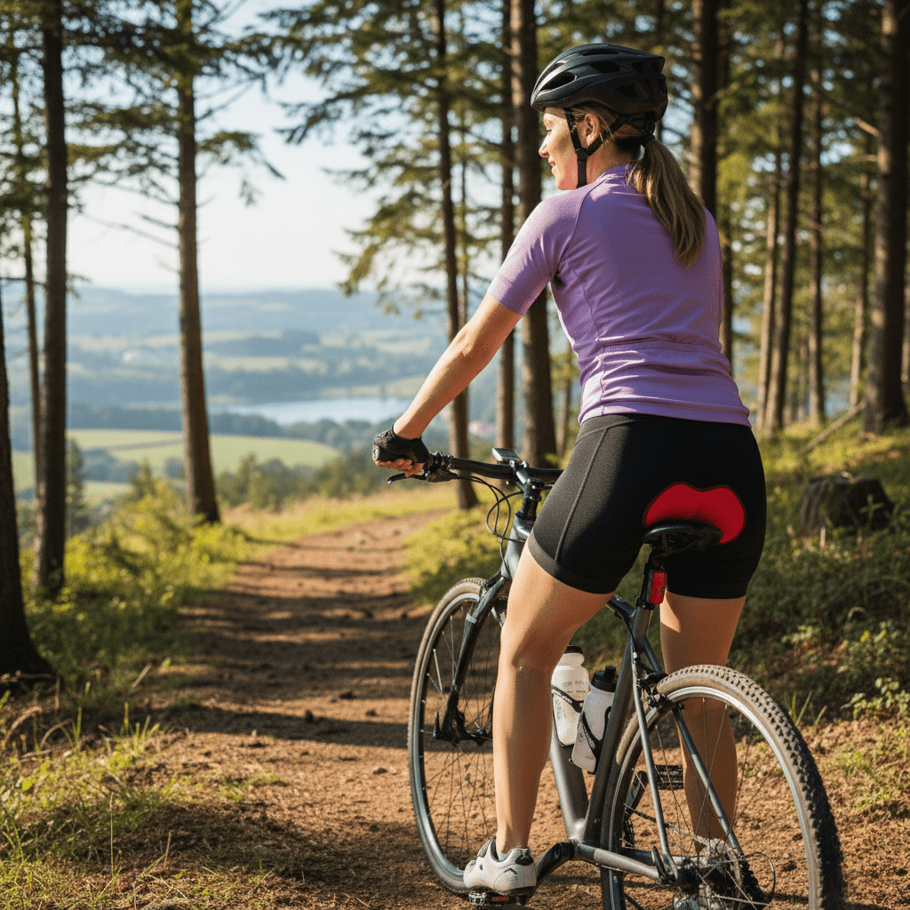 Velora Women's Cycling Shorts With 4D Gel Padding For Comfort And Support