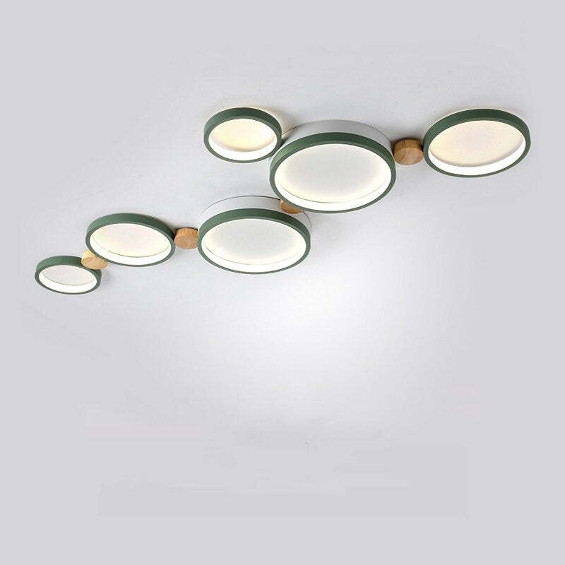 AstraLuma Ceiling Lamp With White And Gray Metal Finish
