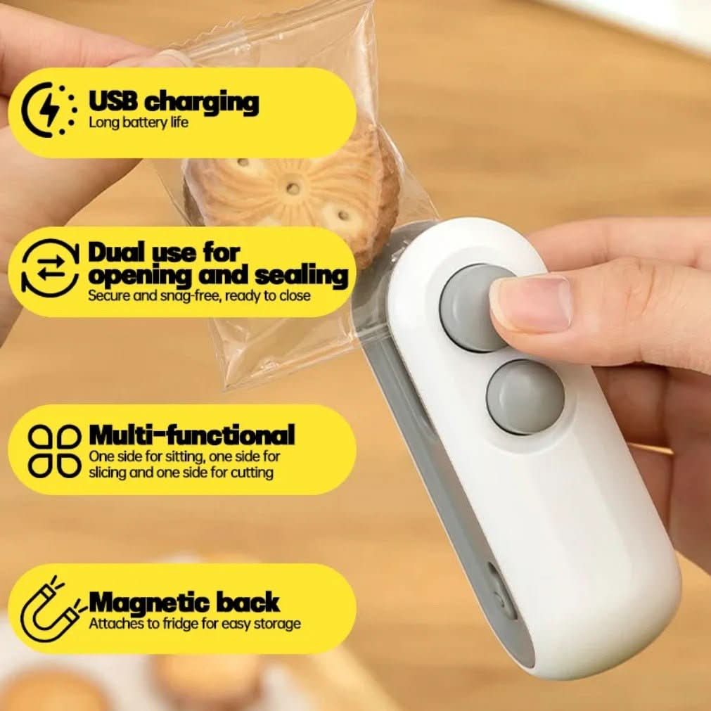 NovaSeal Pocket Bag Sealer Manual Keeps Food Fresh for Home Cooks