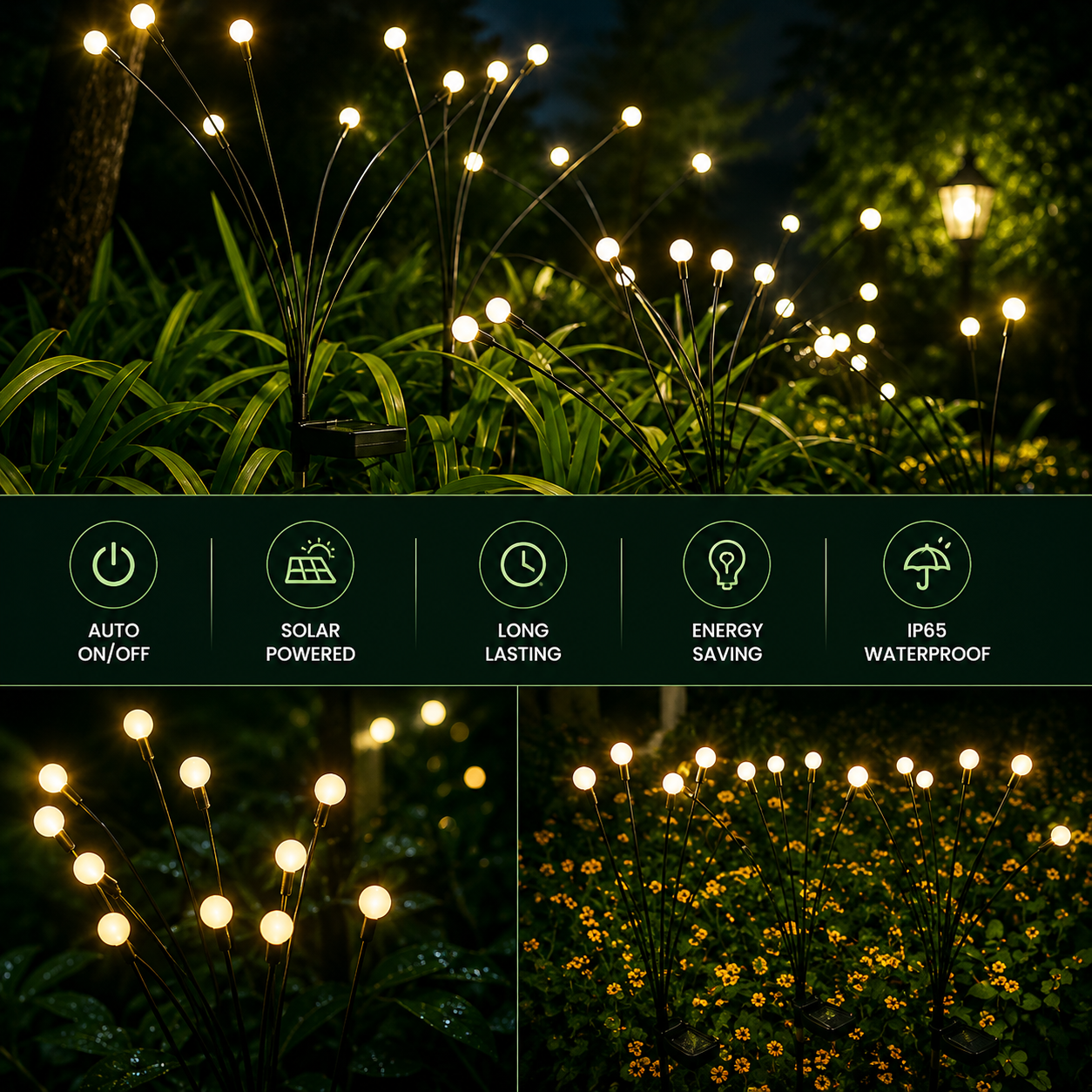 Firefly Solar Garden Lights For Ambient Outdoor Glow