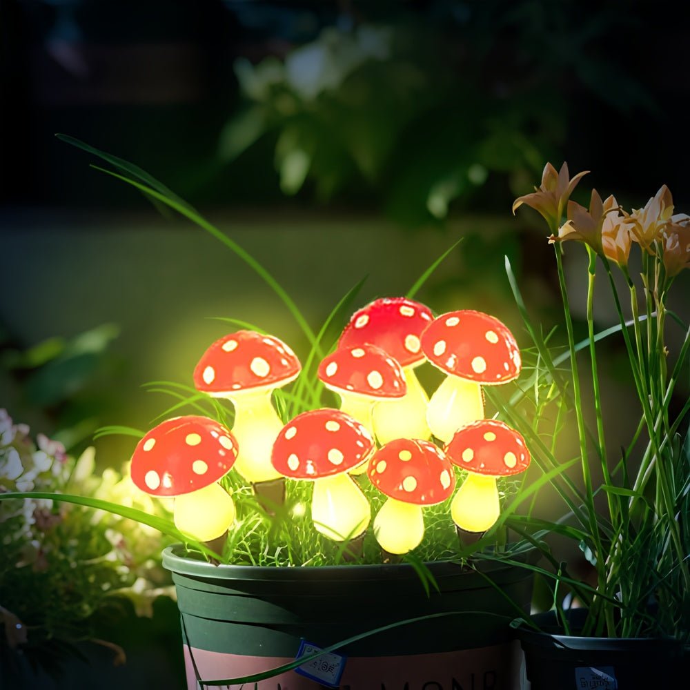 Luz Solar de Jardín en Forma de Hongo MUSHROOMNEST para Espacios Exteriores Encantados