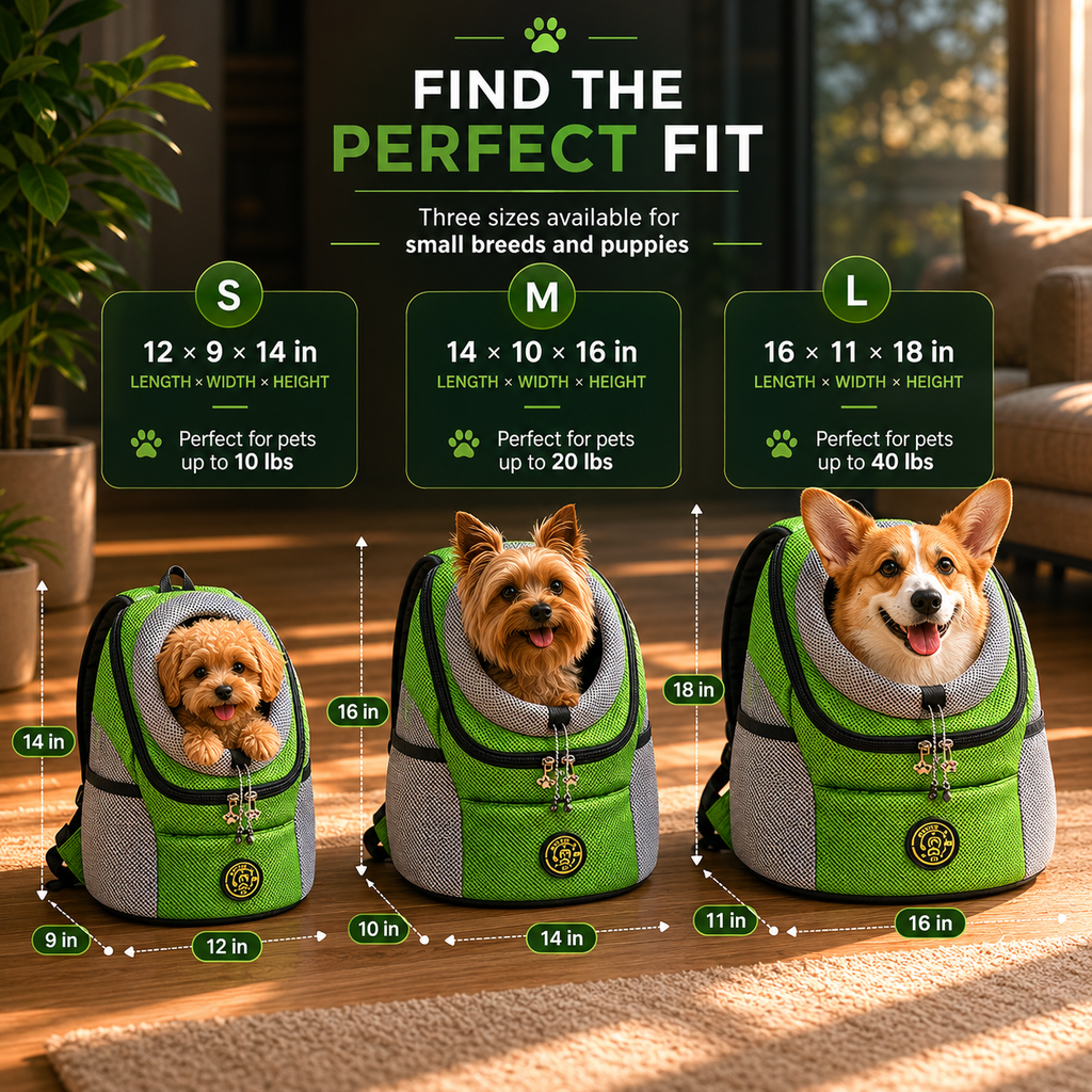 Ergonomic Pet Carrier Backpack For Small Dogs And Cats
