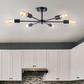 Lampă de tavan cu 6 becuri pentru living | Design modern reglabil