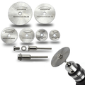 Six Piece High Speed Steel Circular Saw Blades Set For Drills Wood Metal Plastic