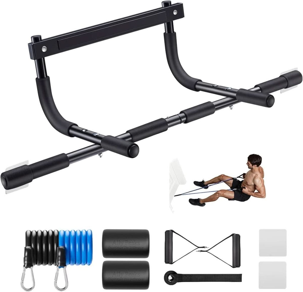 IronGrove Dørkarm Pull-Up Bar, Stål, 200 kg kapasitet, Hjemmegym
