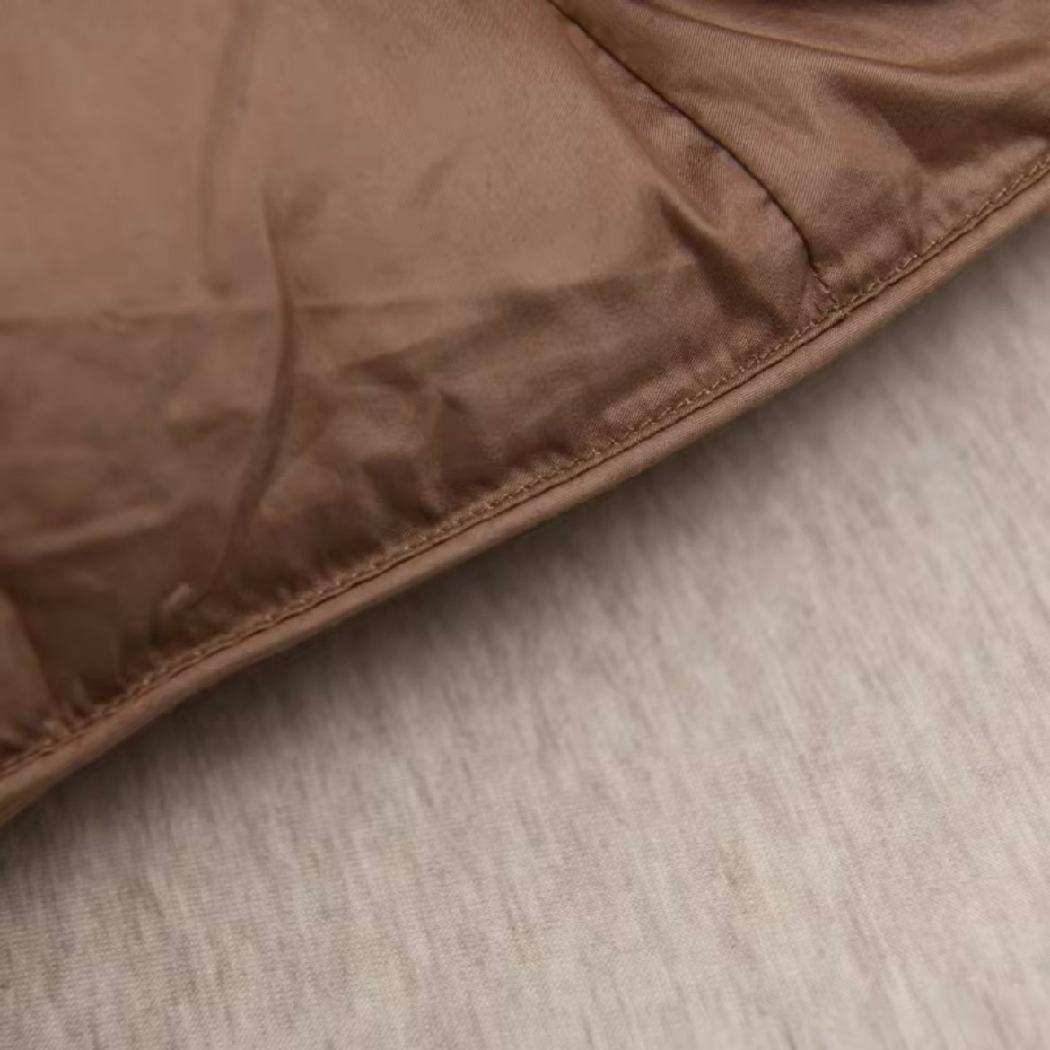Orntli Liora Brown Goose Down Comforter Lightweight Luxury