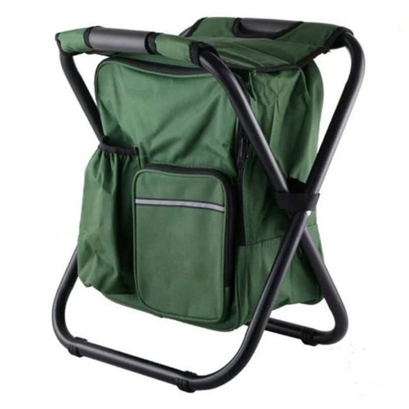 TrailChair 3-in-1 camouflage rugzak met opvouwbare stoel en koelbox voor buitengebruik