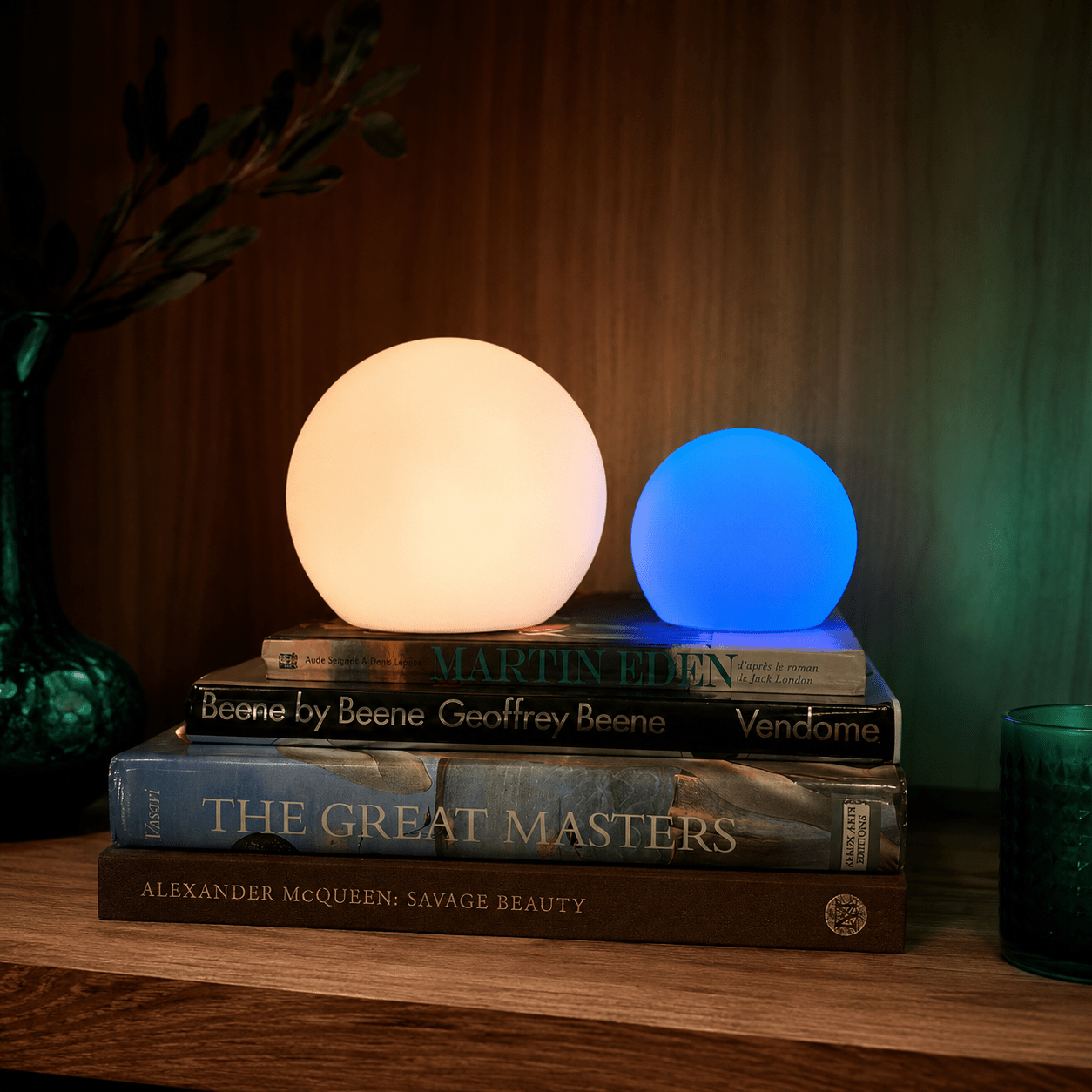 Compagnien Cordless LED Orb Table Lamp Indoor and Outdoor IP65 Waterproof