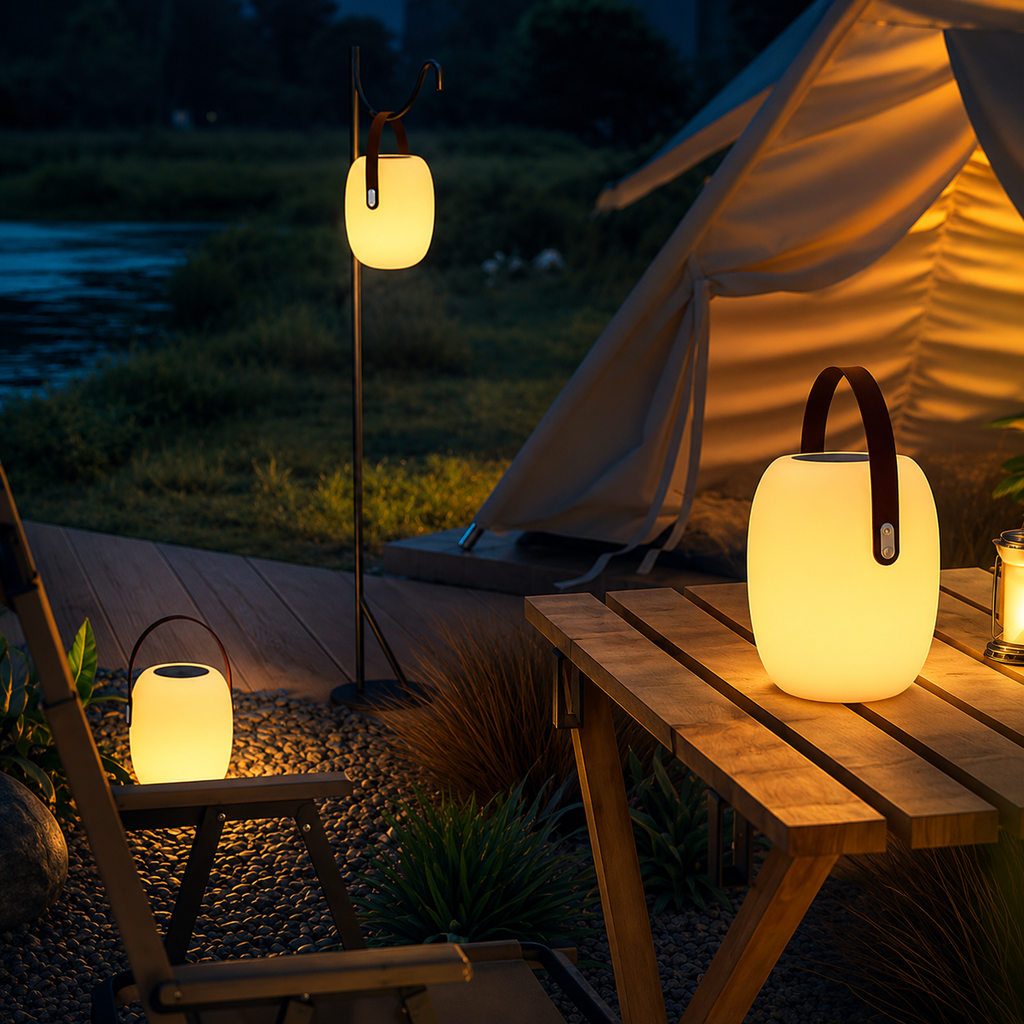 Table Lamp With Rechargeable Battery For Ambient Lighting