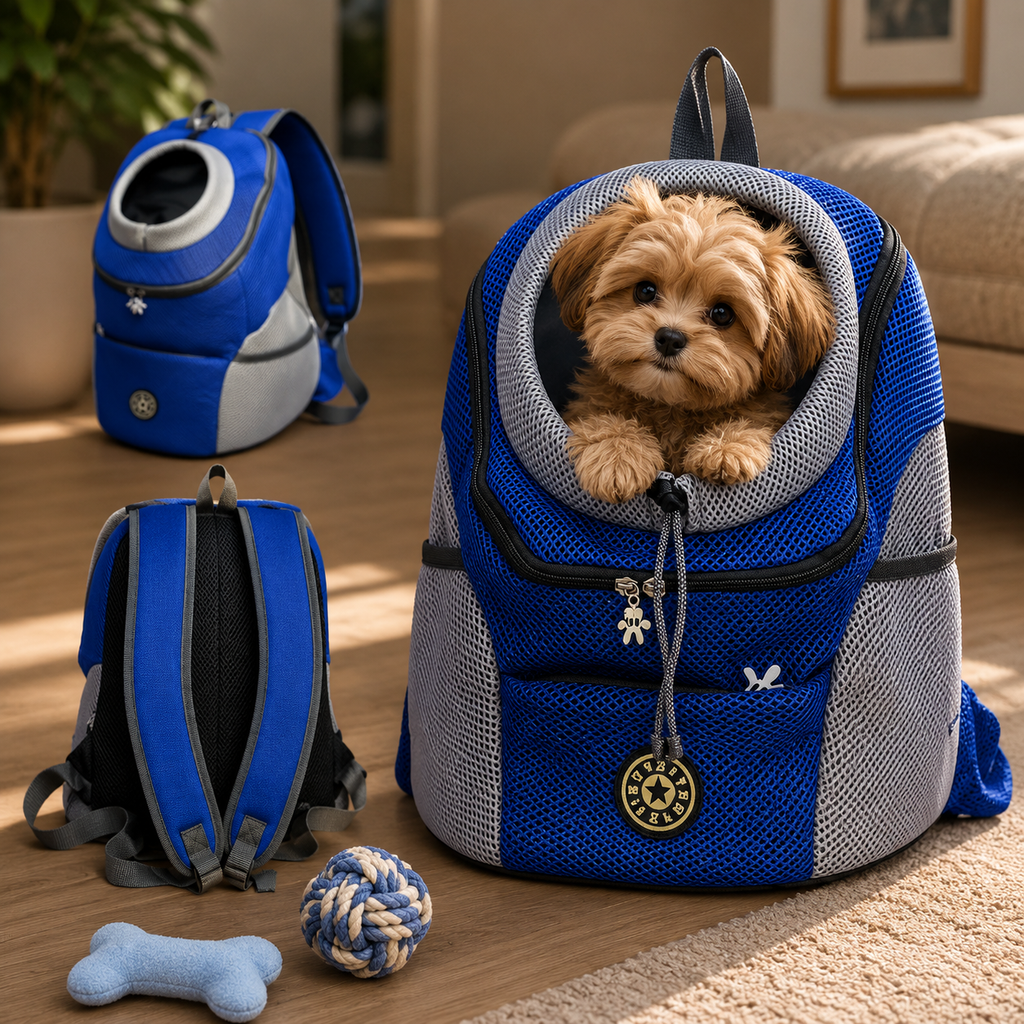Ergonomic Pet Carrier Backpack For Small Dogs And Cats
