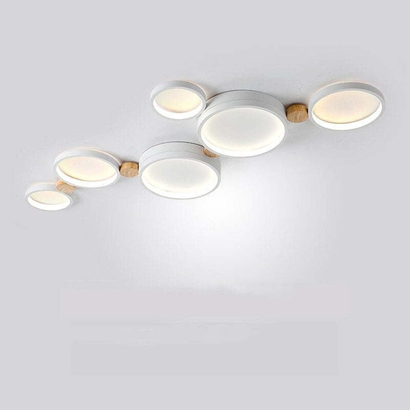 AstraLuma Ceiling Lamp With White And Gray Metal Finish