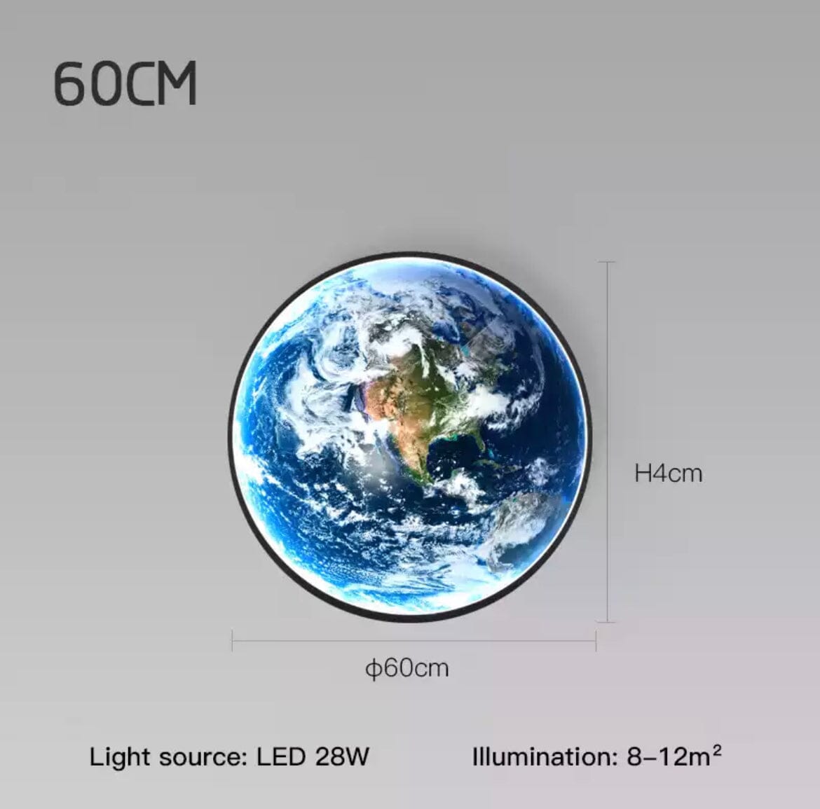TerraGlow Modern Gömb LED Fali Lámpa Üveg Árnyékolóval