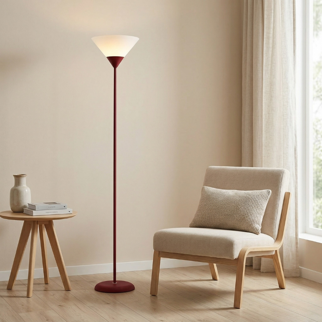 Lampadaire LED contemporain avec luminosité réglable