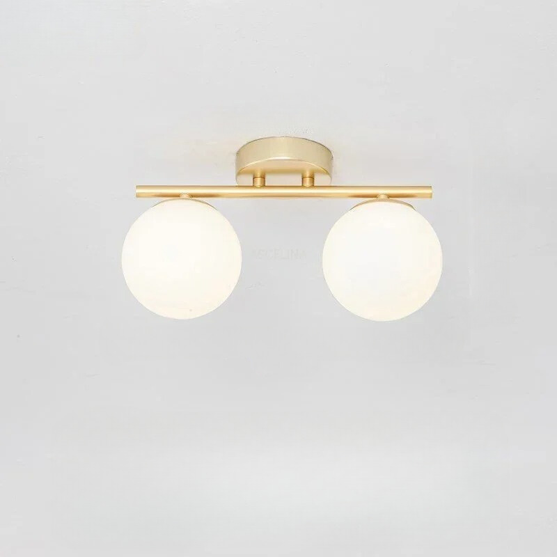 Nordic LED skleněné stropní svítidlo – elegantní bílá koule pro každý prostor