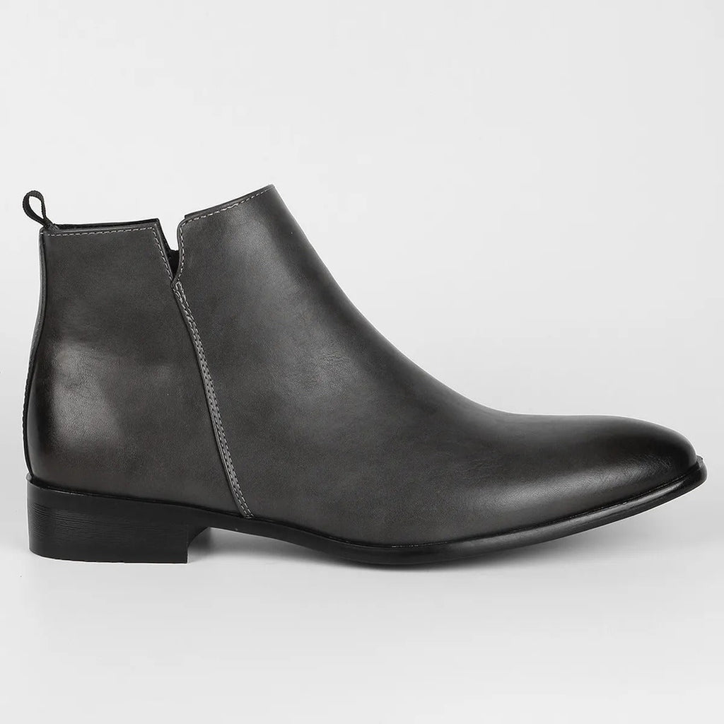 Aurelia Chelsea Leather Dress Boots For Men, Sleek