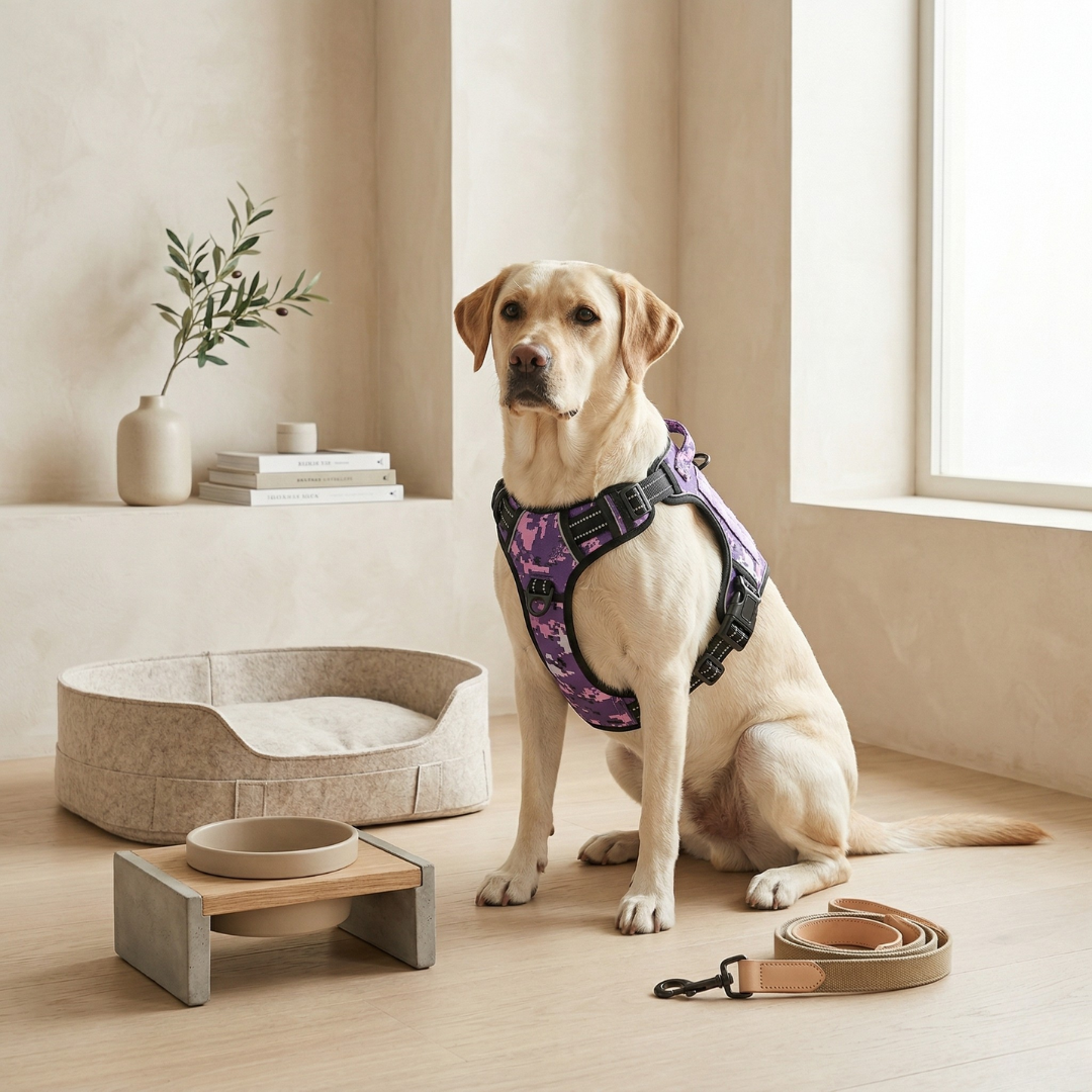Arnés antitirones para perro para paseos y control diarios