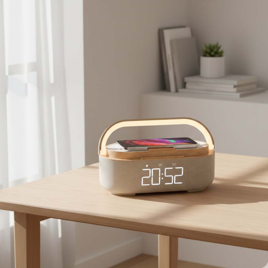 Tragbarer Bluetooth-Lautsprecher mit kabellosem Laden