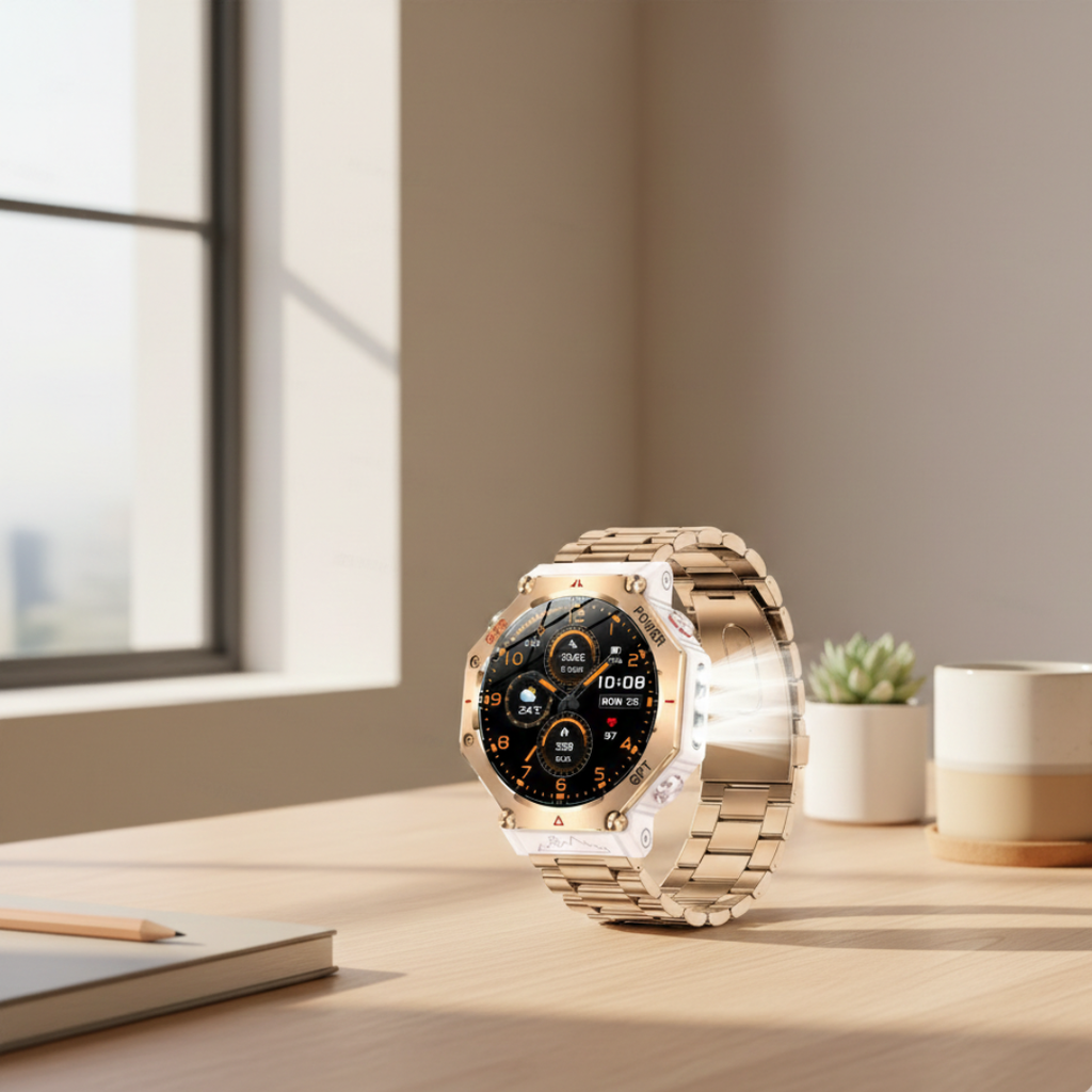 Outdoor Waterproof AMOLED GPS Smartwatch With Compass And Altimeter