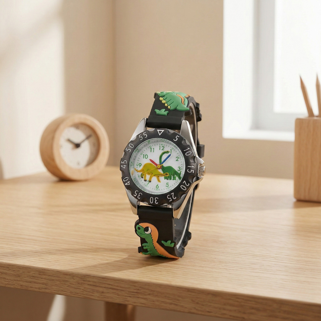Kids Cartoon Dinosaur Wristwatch Quartz Watch For Kids