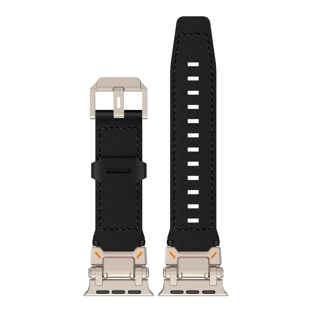 Skórzany pasek do Apple Watch z wytrzymałym wyglądem inspirowanym eksploratorem