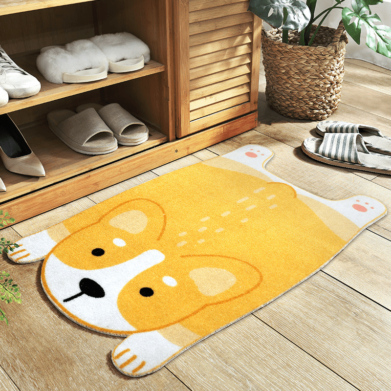 Cozy Critter csúszásmentes állatos padlószőnyeg otthonkedvelőknek, aranyos textilmintával