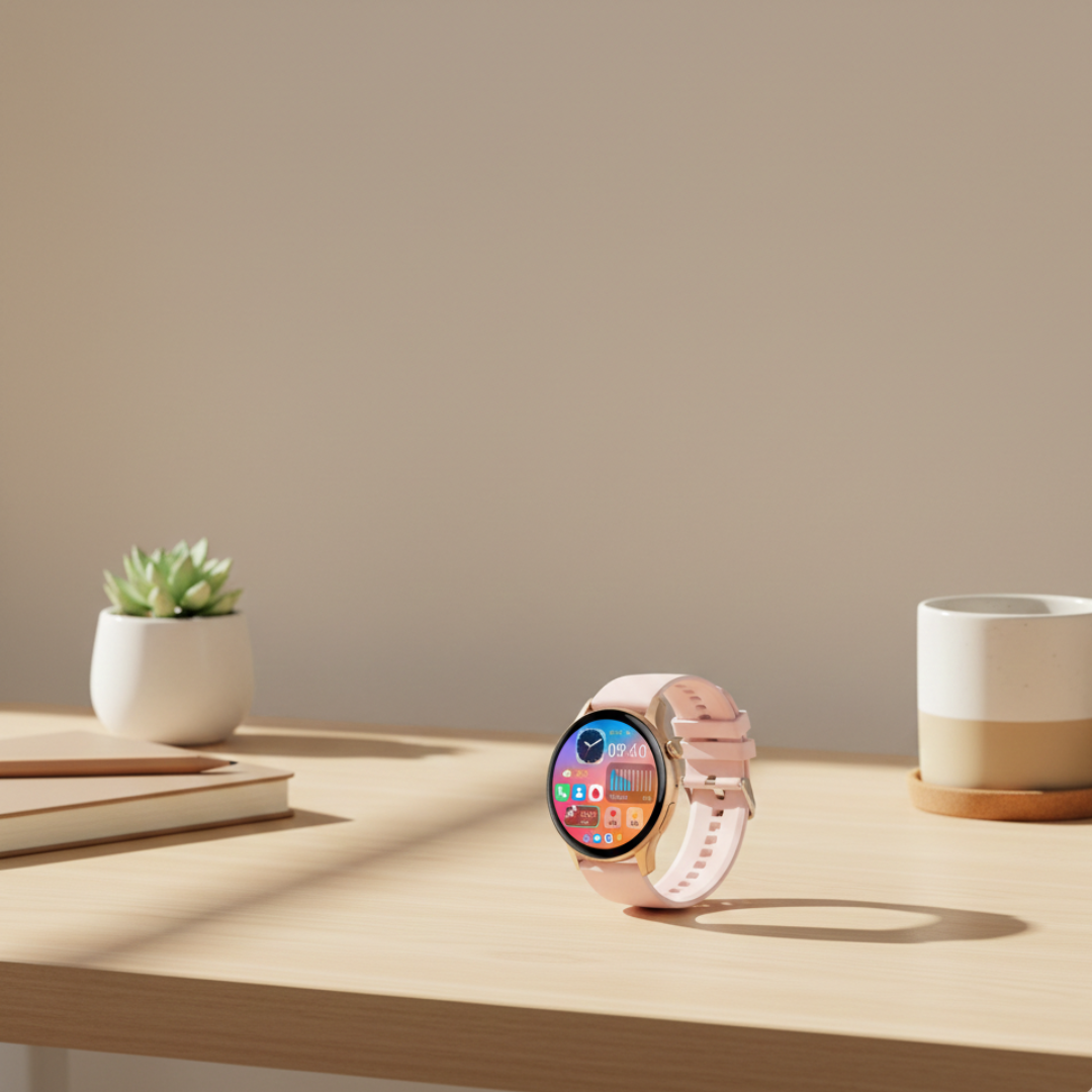 AMOLED Smartwatch For Women With Waterproof Build And Bluetooth Calling