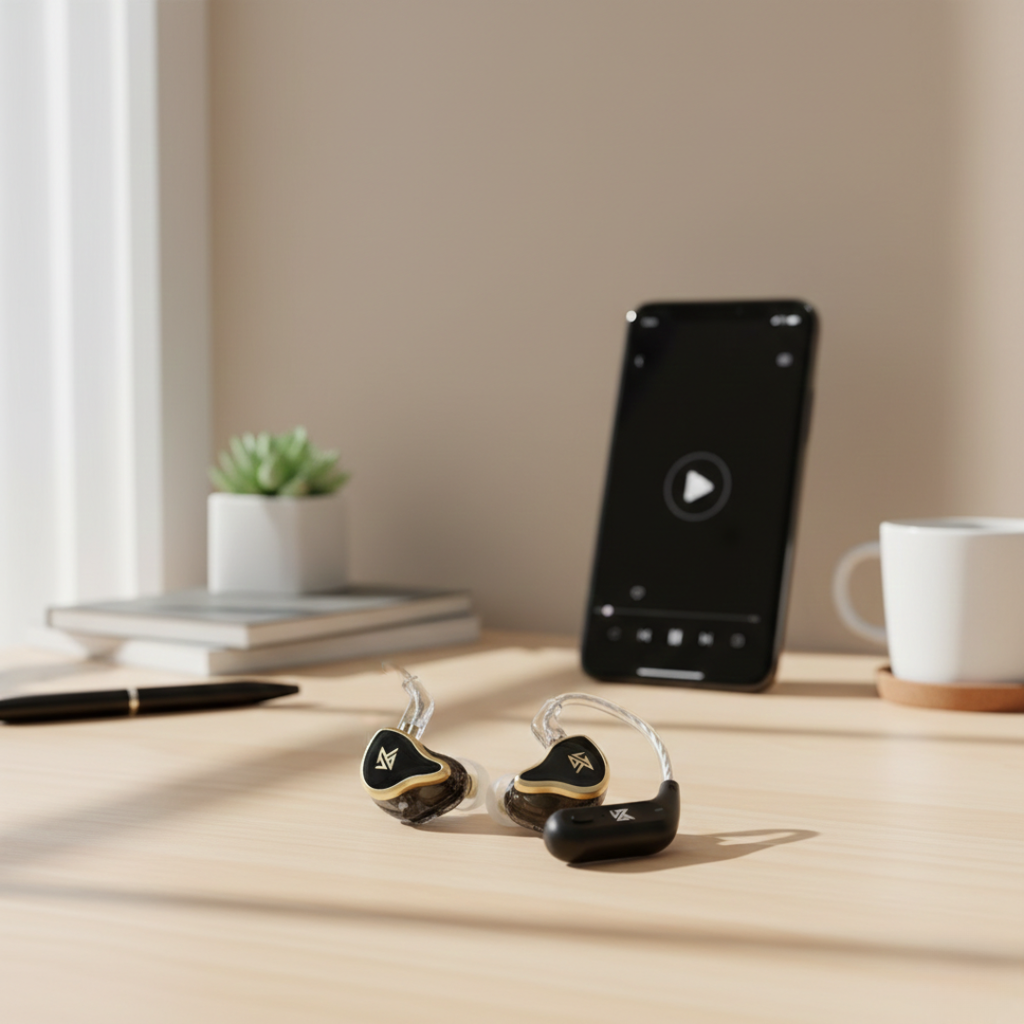 KZ ZAS Hybrid Wired Earphones For HiFi Sound Quality