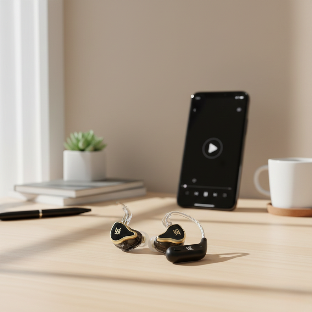 KZ ZAS Hybrid Wired Earphones For HiFi Sound Quality