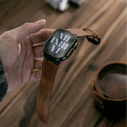 AP Leather Wristband for Apple Watch Italian Crazy Horse Leather Classic Style Collection | compagnien