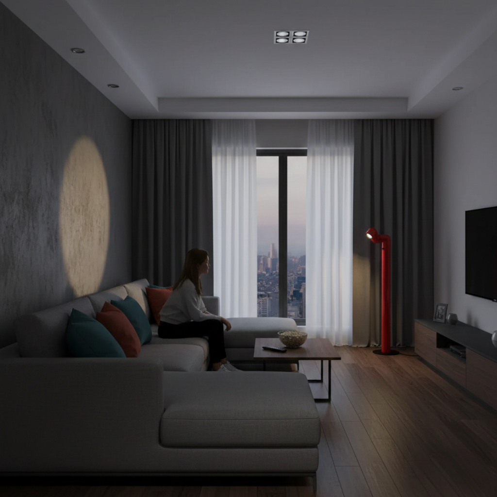 Lampa Akcentowa w Stylu Nordic z Wzorem Rury Wodnej do Nowoczesnego Wnętrza