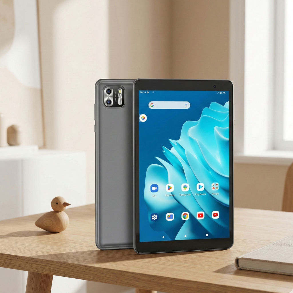 PRITOM 8-tommer kompakt Android-tablet til daglige opgaver og læsning