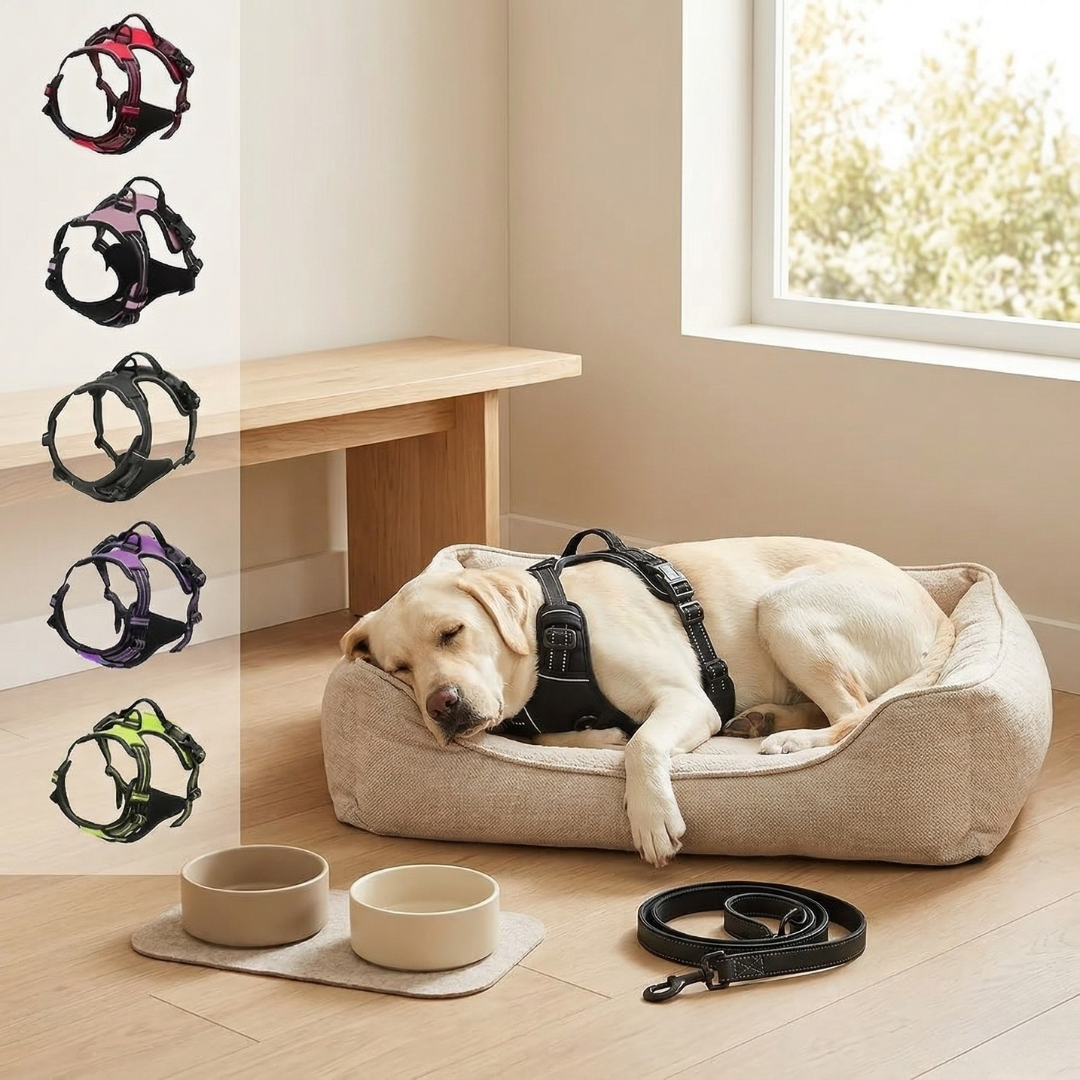 Harness and Collar Set for Small to Medium Dogs and Puppies