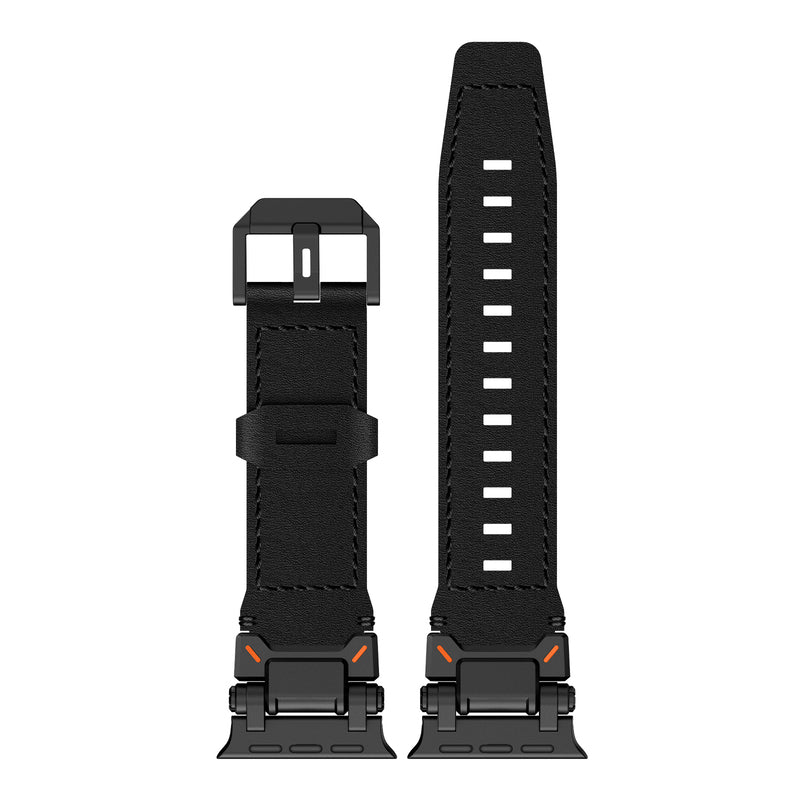Skórzany pasek do Apple Watch z wytrzymałym wyglądem inspirowanym eksploratorem