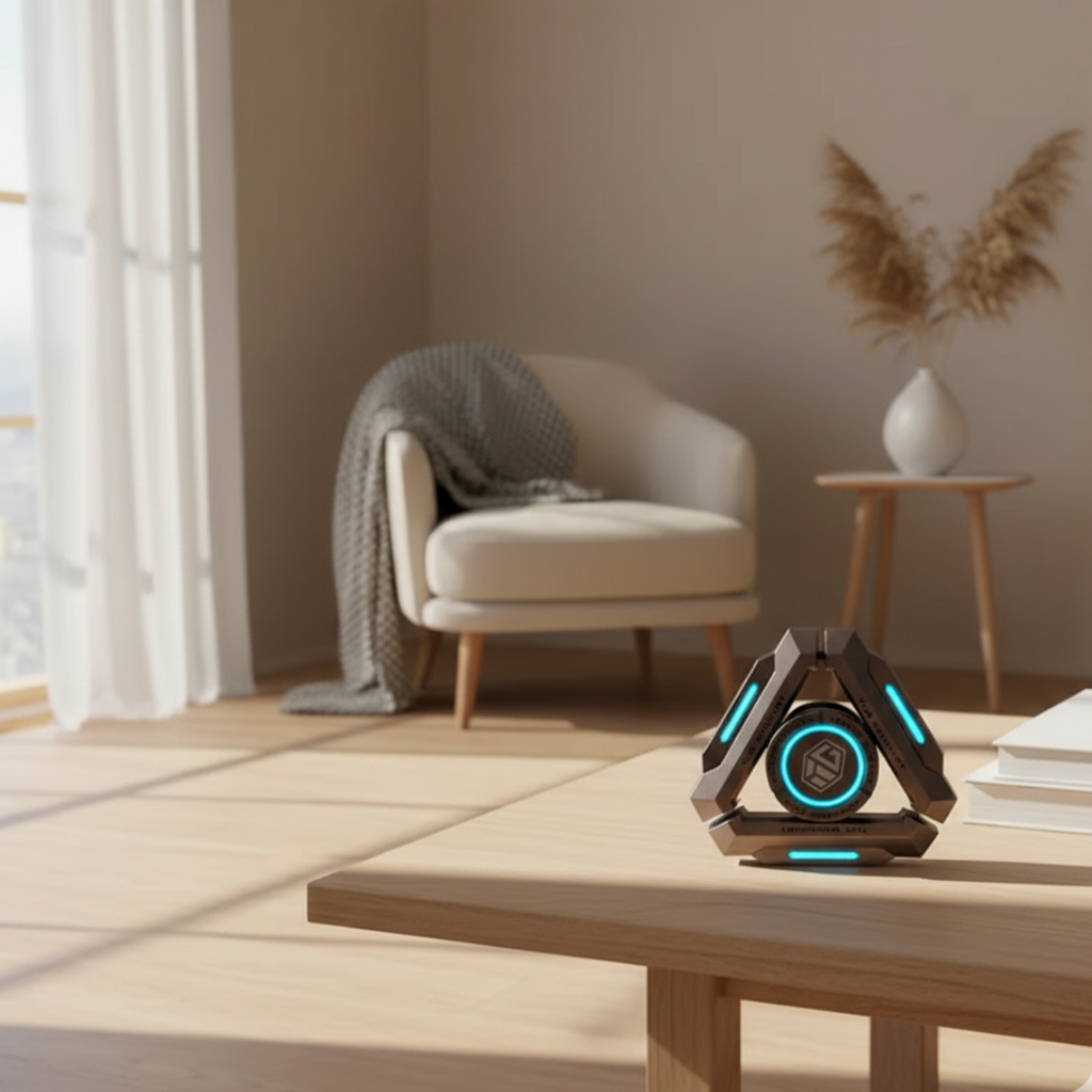 Stellar Nucleus Glowing Metal And Fidget Spinner Model