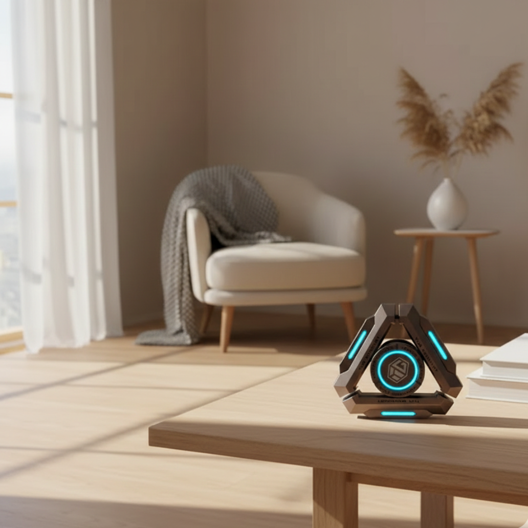 Stellar Nucleus Glowing Metal And Fidget Spinner Model