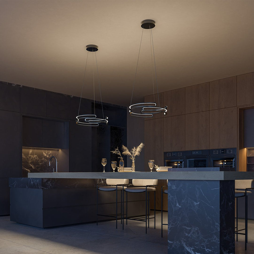 Lampa wisząca Solaro metalowa w stylu industrialnym z diodą LED 2700K
