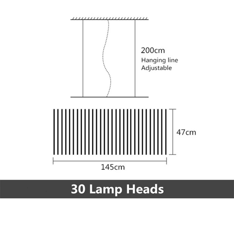 Quillbone Chandelier With Remote And Adjustable Bulbs