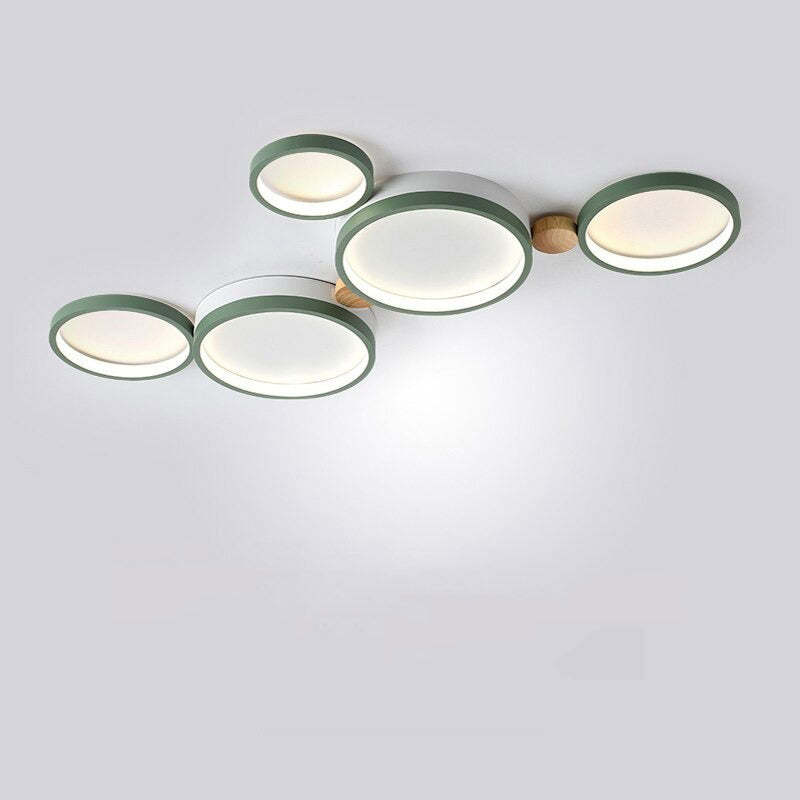 AstraLuma Ceiling Lamp With White And Gray Metal Finish