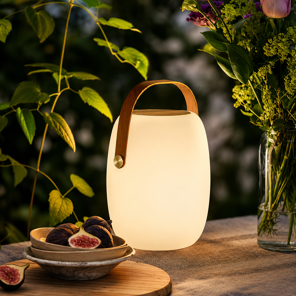 Table Lamp With Rechargeable Battery For Ambient Lighting