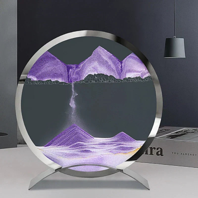 LumaSands Ruchoma Lampa z Piaskiem z Ukojeniającym, Ambientowym Blaskiem