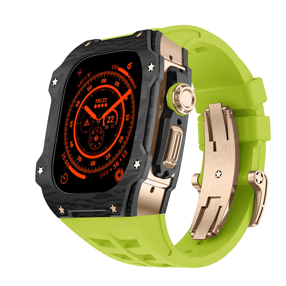 Apple Watch Ultra Case In Carbon Fiber RM7015 Titanium Edition