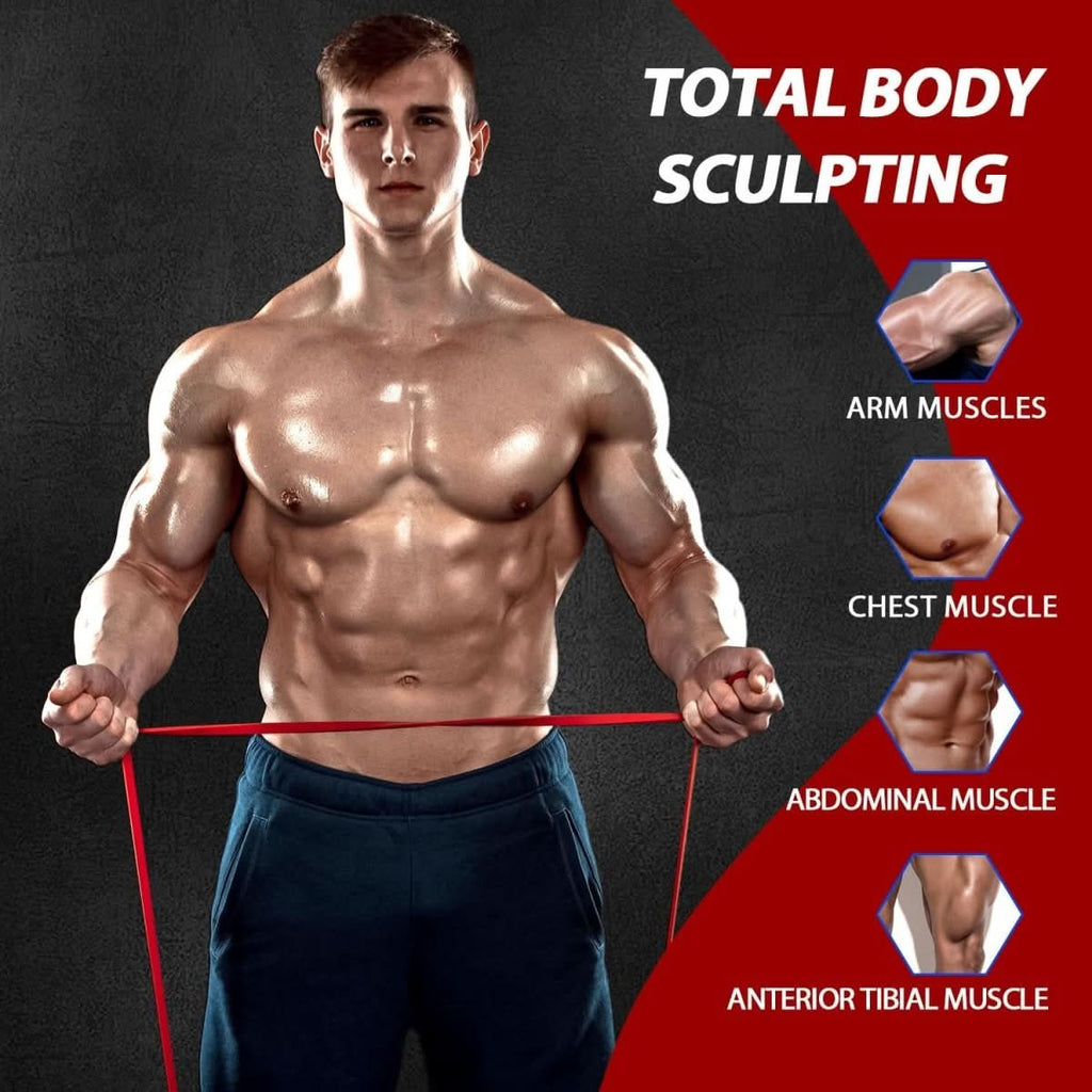 PeakFlex motstandsbåndsett for pull-ups og styrketrening til hjemmegym