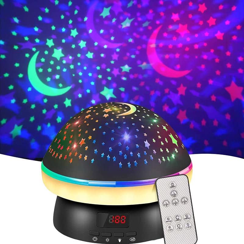 Projektor Gwiazd StellarGlow Magic dla Dzieci z 16 Kolorami i Timerem