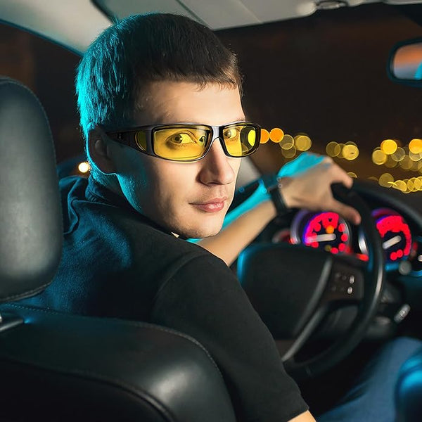 AeroVision Night Vision Polarised Anti-Glare Driving Glasses For Safer Night Driving
