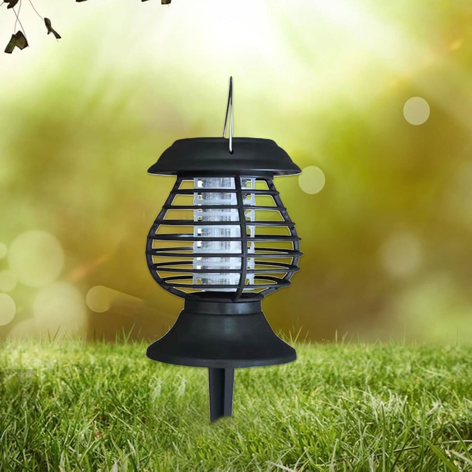 Lâmpada Solar Anti-Mosquitos LumaGuard Repelente de Insetos Infravermelho para Exterior e Jardim