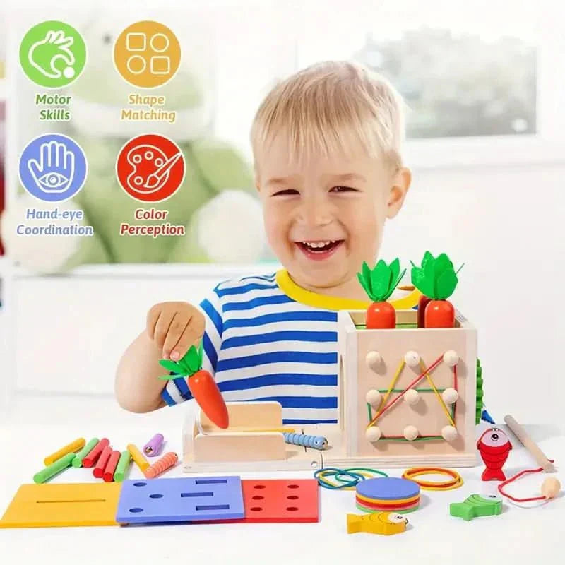 NovaNest 8-i-1 Montessori lekekube for babyer fremmer utvikling og kreativitet