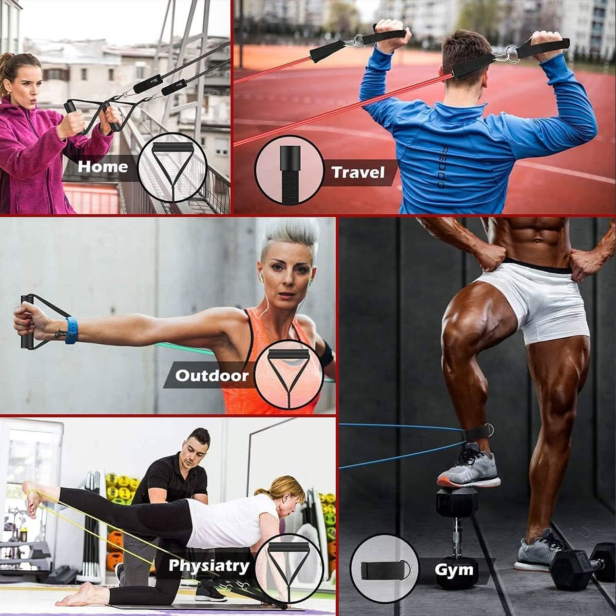 FlexCore Motstandsbånd for styrke- og mobilitetsutøvere hjemmegym