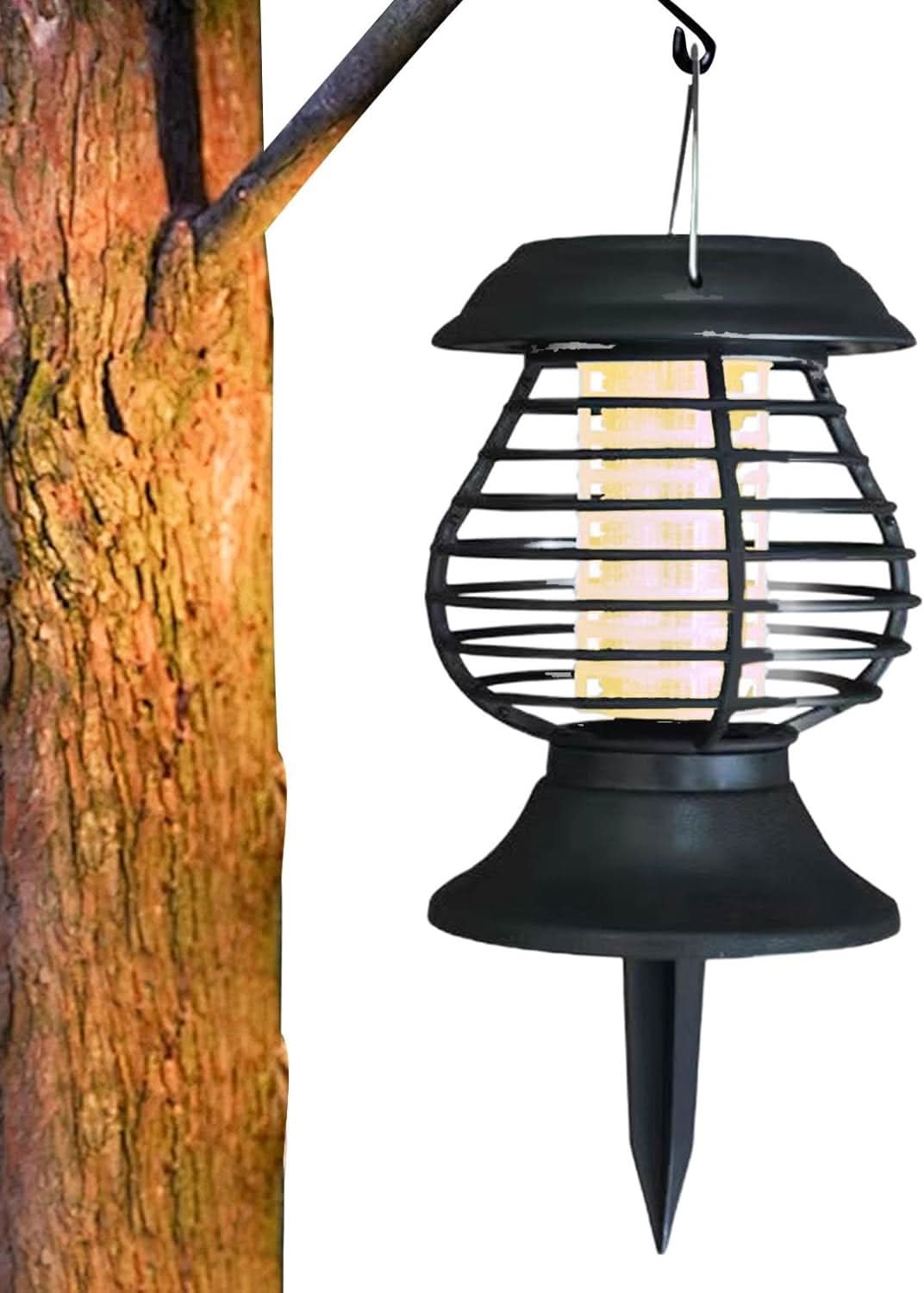 Lâmpada Solar Anti-Mosquitos LumaGuard Repelente de Insetos Infravermelho para Exterior e Jardim